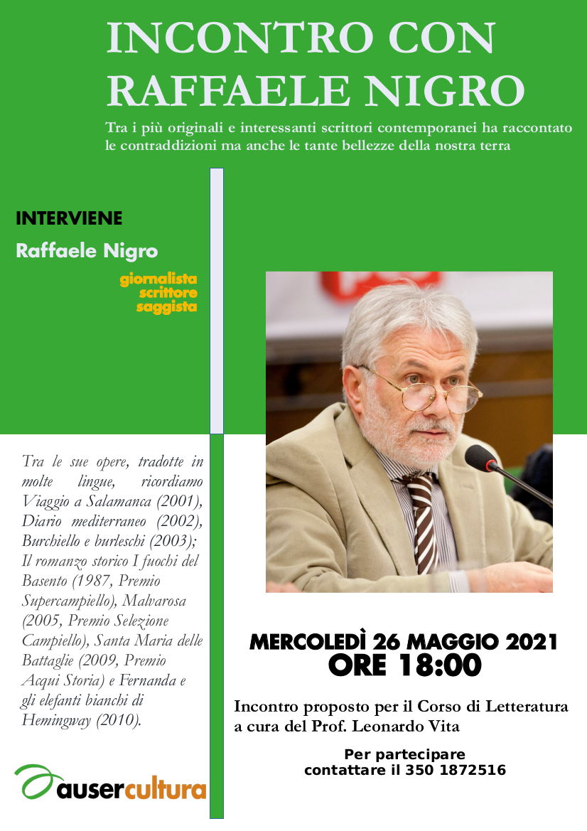 Incontro con Raffaele Nigro